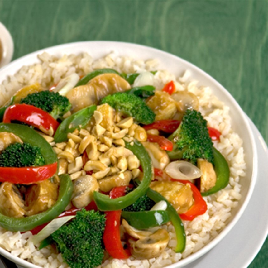 Vegetable Stir-Fry with Tofu or Chicken
